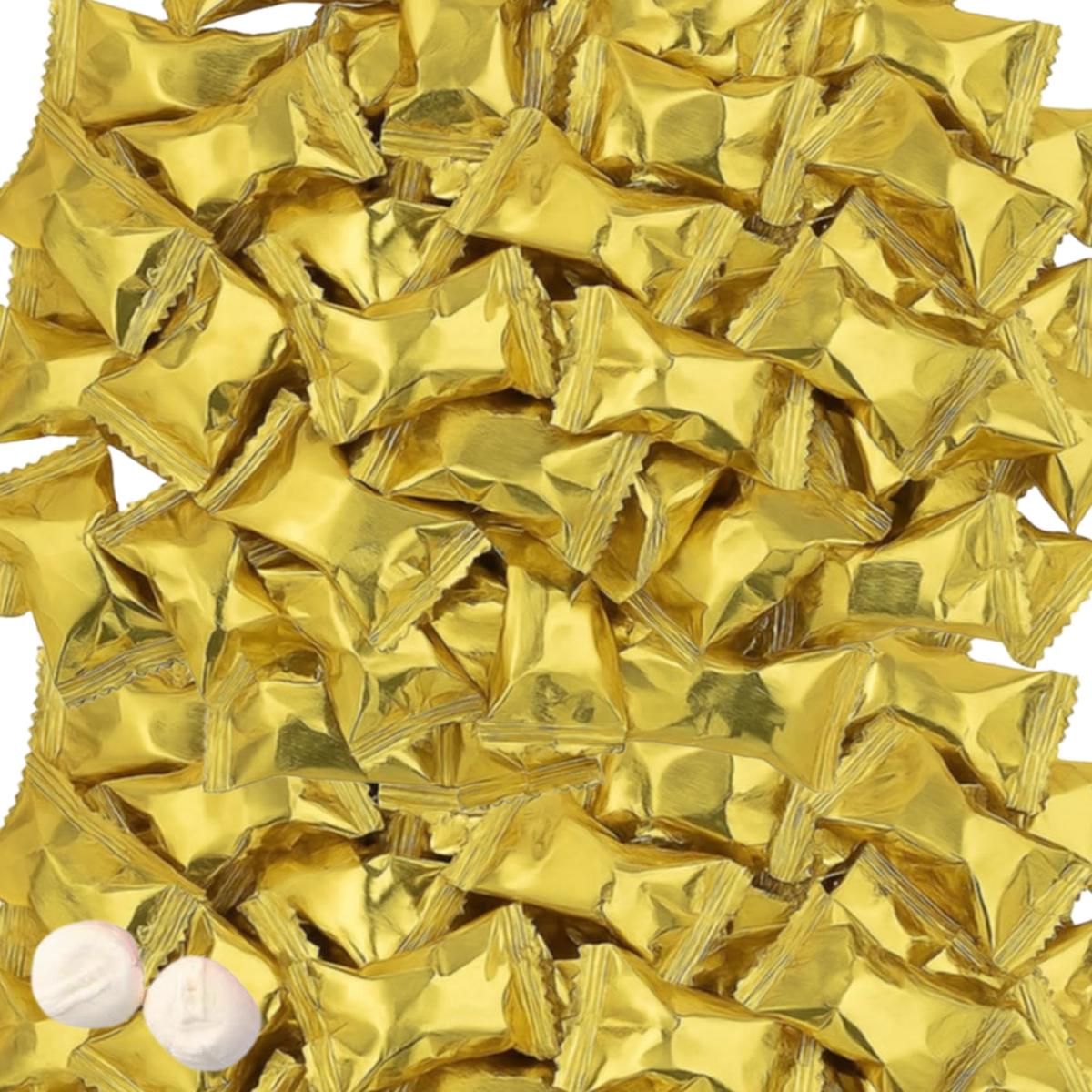 216Ct Gold Wrapped Buttermints  Individually Wrapped Butter Mints Bulk For Weddings, Baby Showers, Retirement, Candy Buffets, And Thank You Gifts  Soft Buttermints (216)