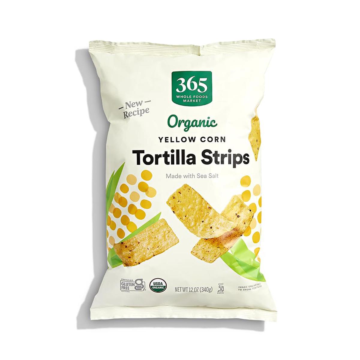 365 by Whole Foods Market, Organic Yellow Corn Tortilla Strips, 12 Ounce