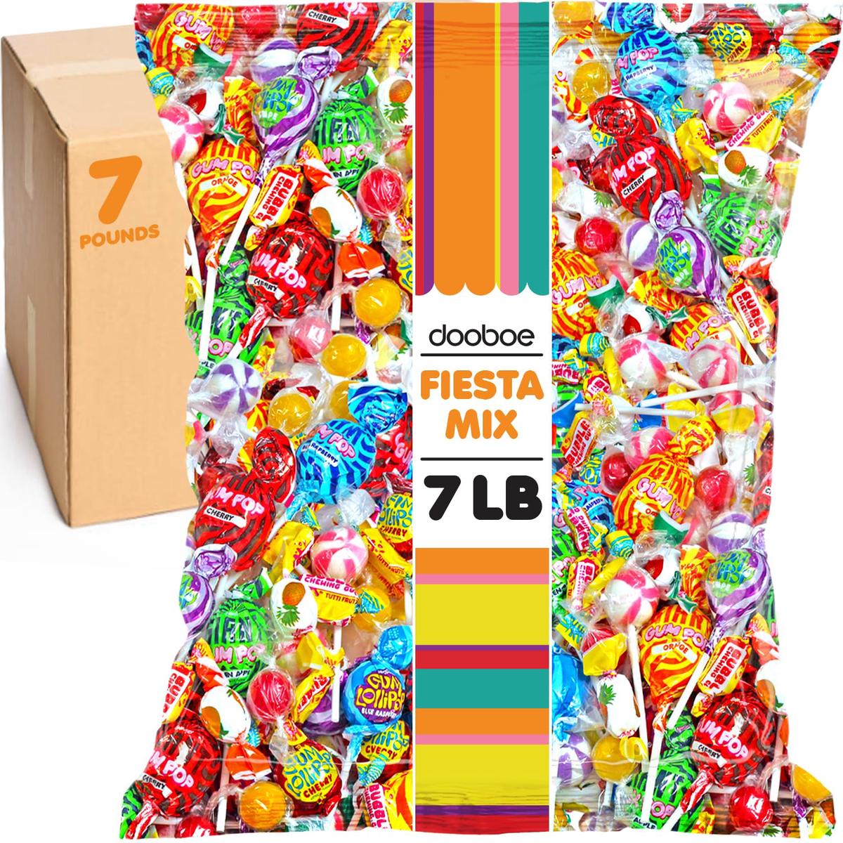 7 LB Pinata Candy Mix - Individually Wrapped Bulk Assortment for Parties Parades Birthdays Halloween Classroom Events Fiesta Candy Variety Pack