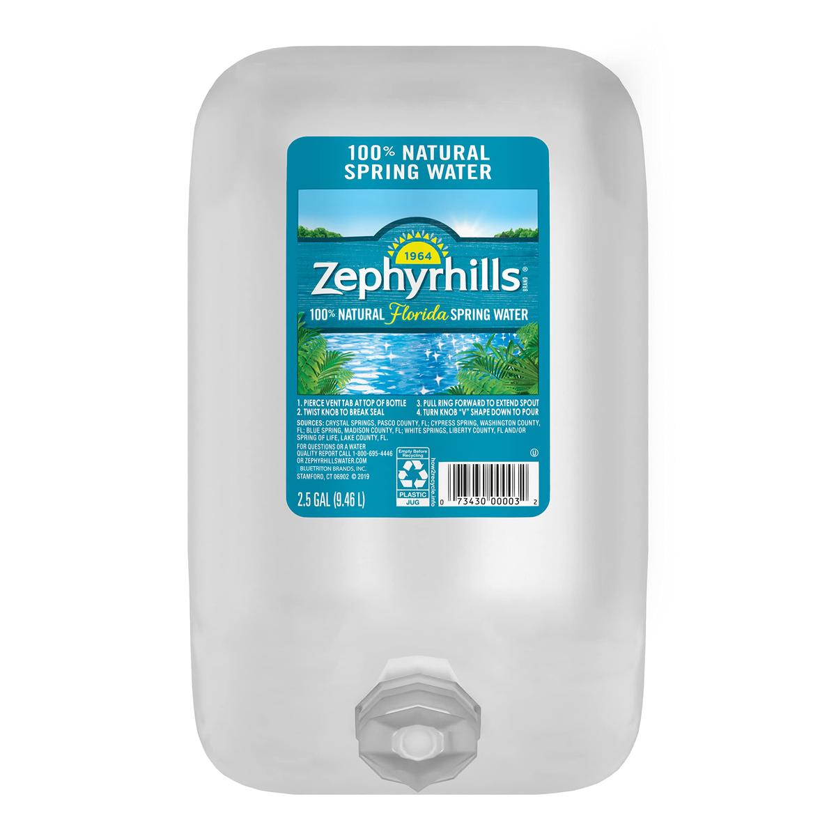 Zephyrhills Spring Water, 2.5 gallon 320 Fl Oz (Pack of 1)