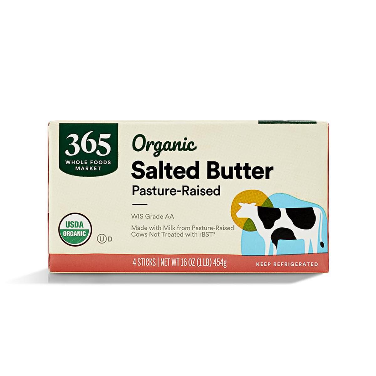 365 by Whole Foods Market, Organic Butter Salted, 1 lb