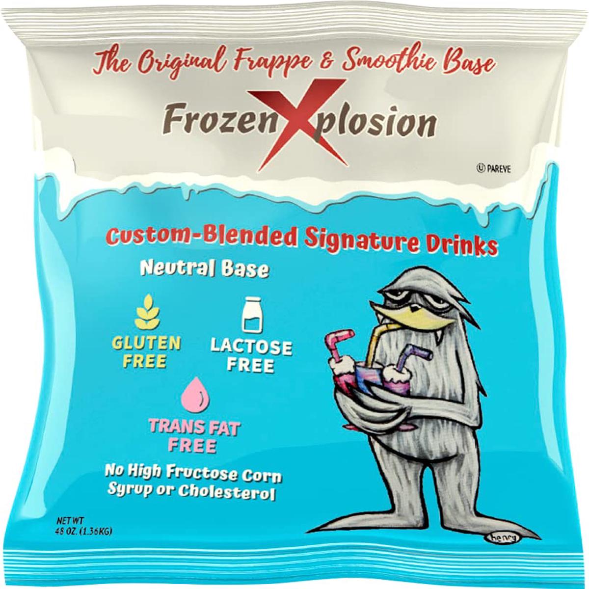 Frozen X-plosion Frappe & Smoothie Powder Mix, Dairy Free, Gluten Free, 3 lb, Corn Base