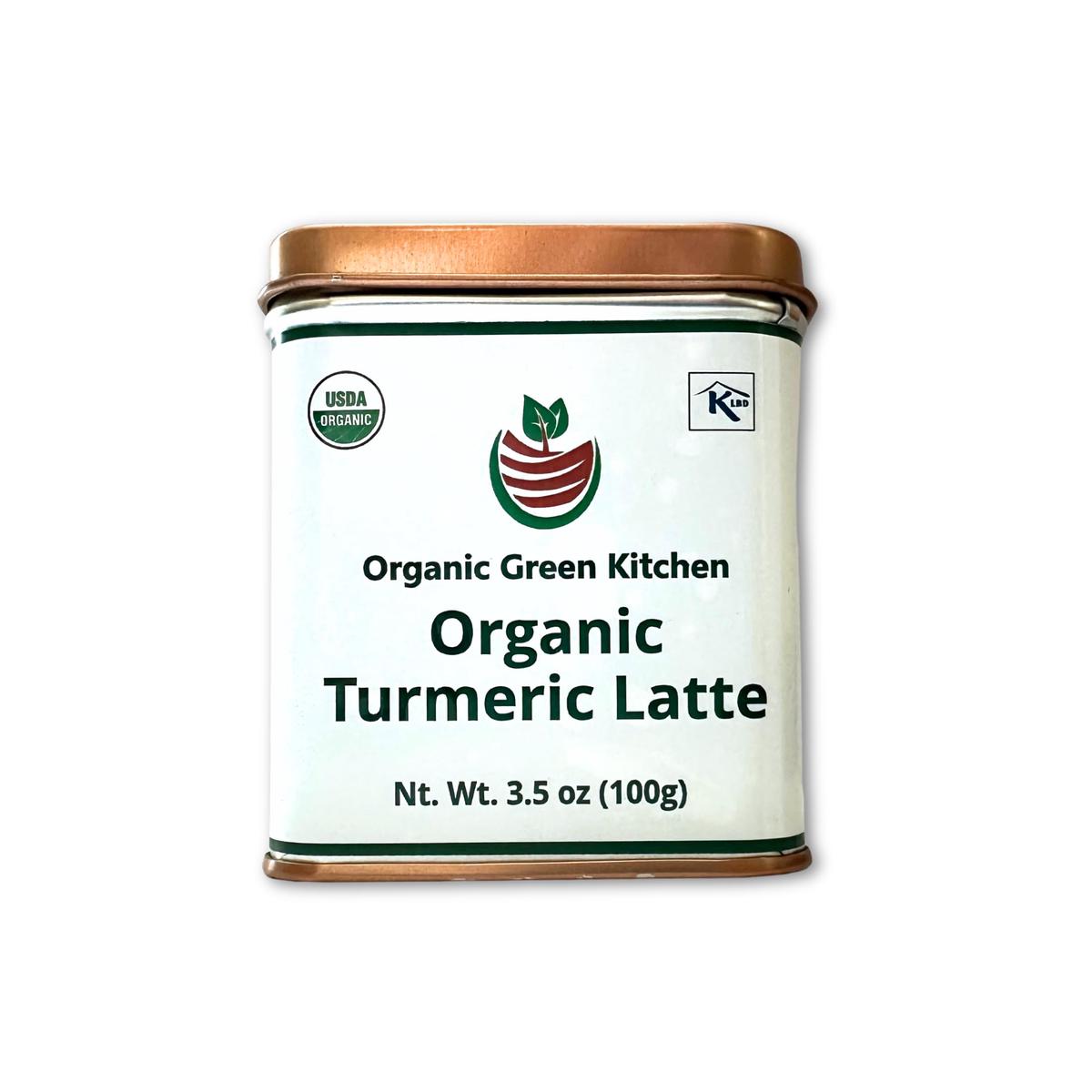 Organic Turmeric Latte Powder, 3.5 Oz : Golden Milk Powder With No Added Sugar, Kosher Certified