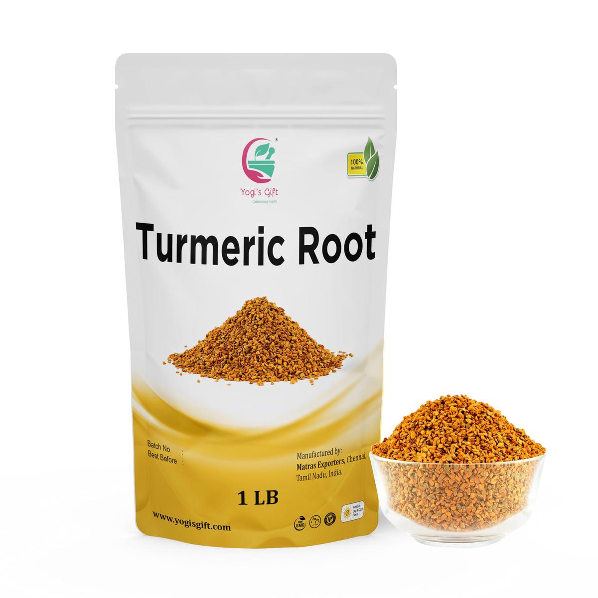 YOGIS GIFT Turmeric Root Dried Pieces 1 lb | 100% Pure and Natural Indian Spice