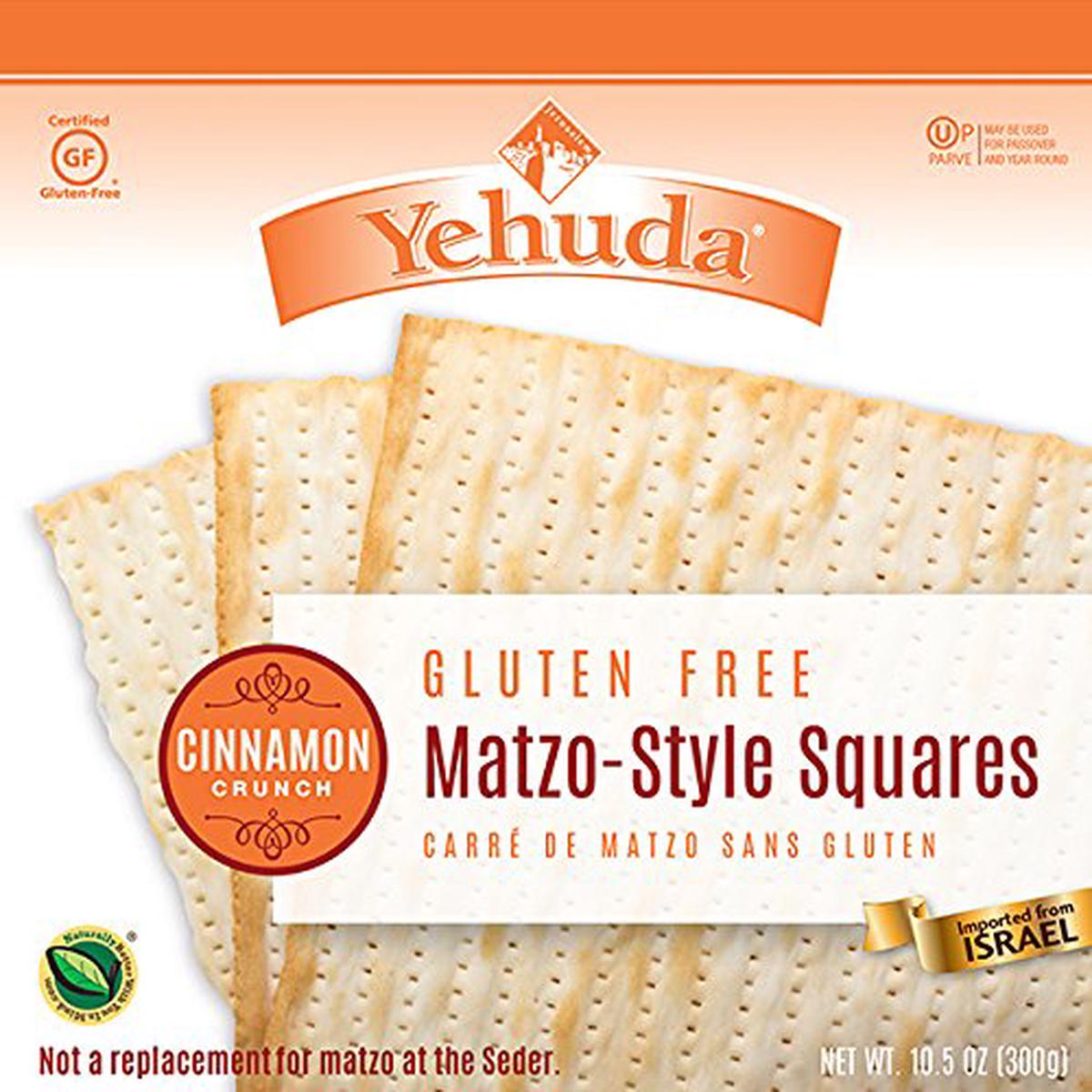 Yehuda Gluten Free Cinnamon Matzo, 10.5Oz (1 Pack) Product Of Israel