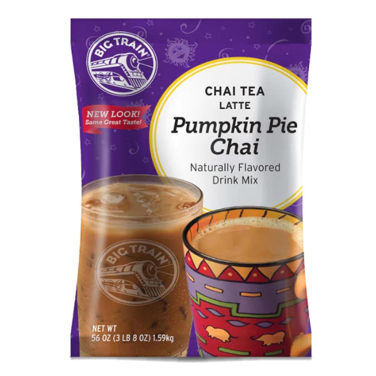 Big Train Pumpkin Pie Chai Tea, 56 Ounce Single Bag - Flavorful Pumpkin Spice Blend for Delicious Chai Drinks