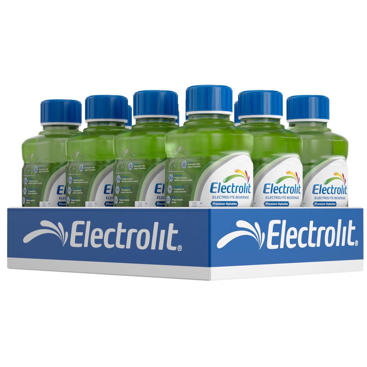 Electrolit  Electrolyte Beverage  Green Apple  21 Fl Oz bottle (Pack of 12)