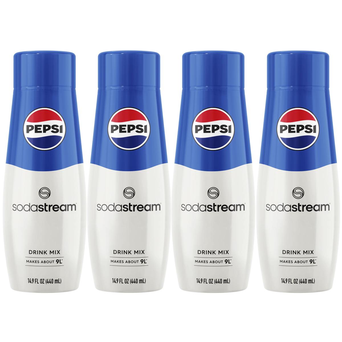 SodaStream Pepsi Beverage Mix (440ml, Pack of 4)