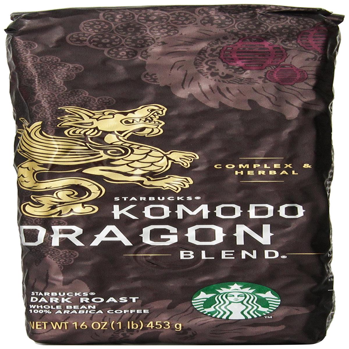 Starbucks Komodo Dragon Blend, Whole Bean Coffee (1Lb)