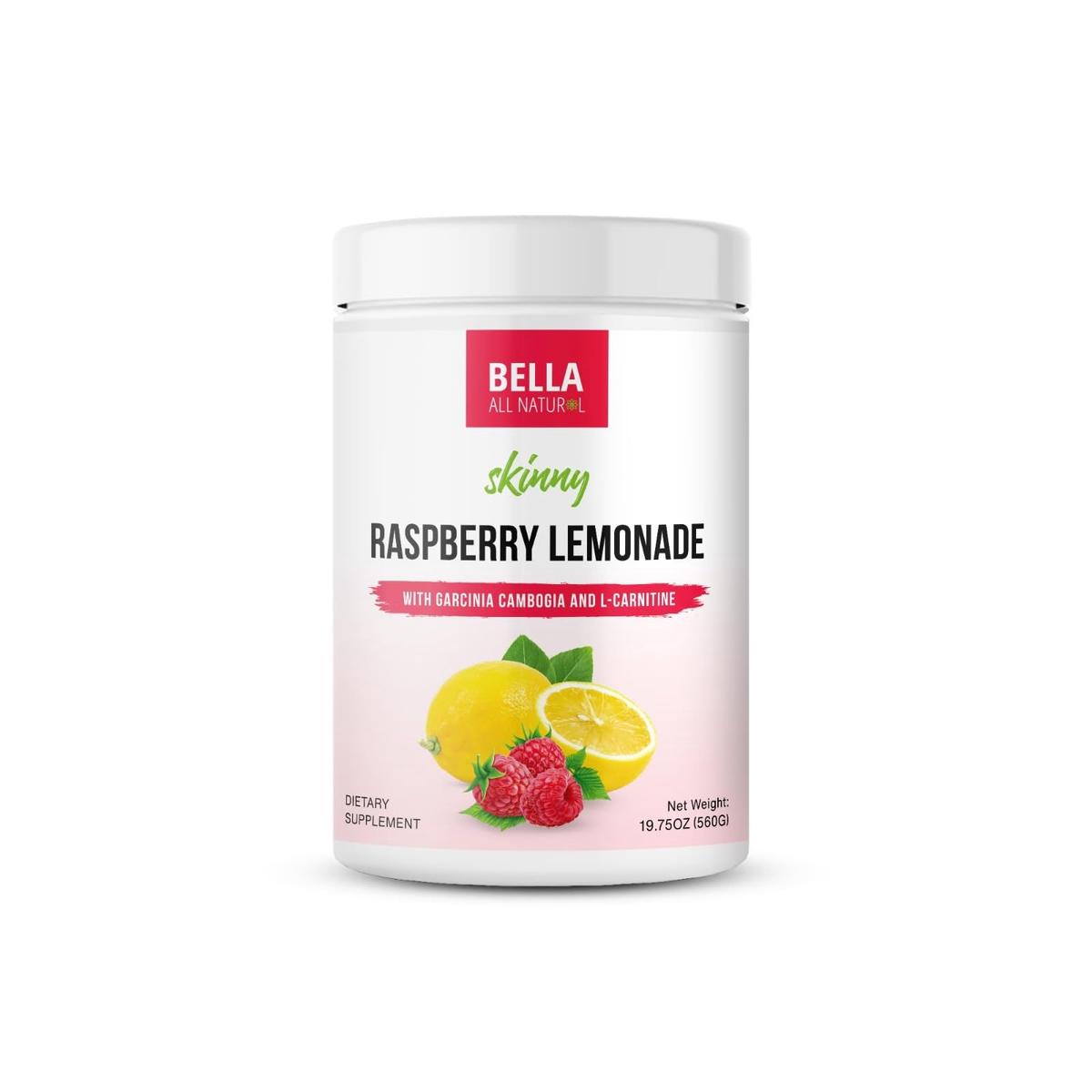 Bella All Natural Skinny Lemonade - Raspberry Flavor, 560G