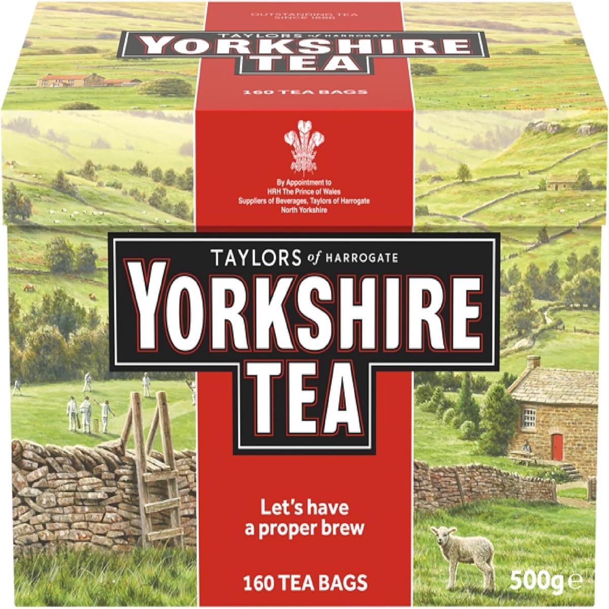 Yorkshire Tea Taylors of Harrogate Yorkshire Red Teabags, 160 Count, Pack of 1, Red