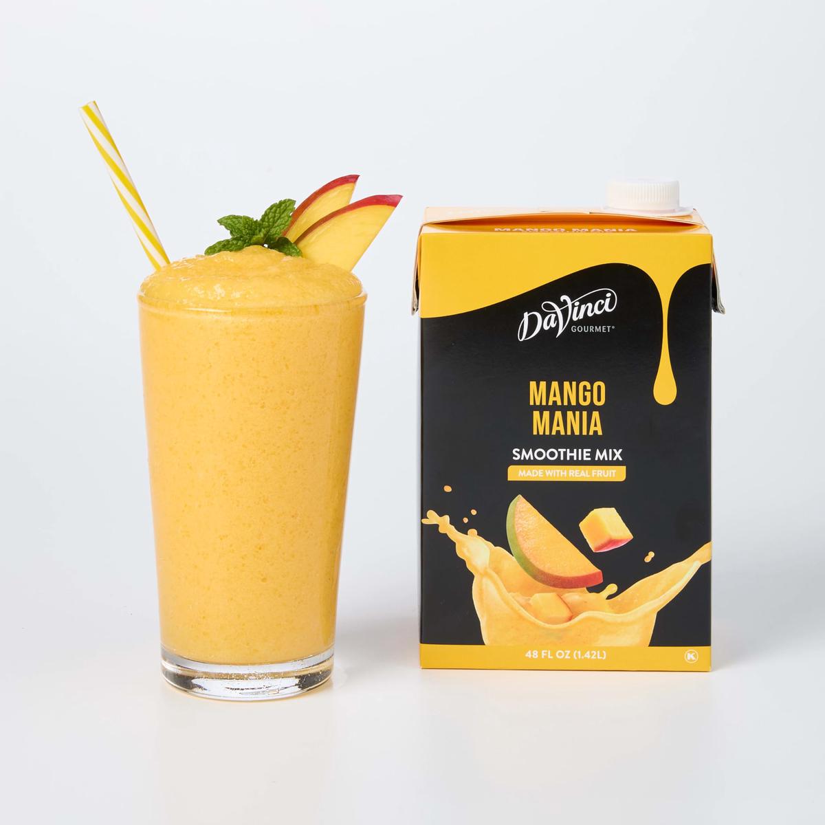 DaVinci Gourmet Mango Mania Smoothie, 48 Fl Oz, Pack of 1, Mango Flavor