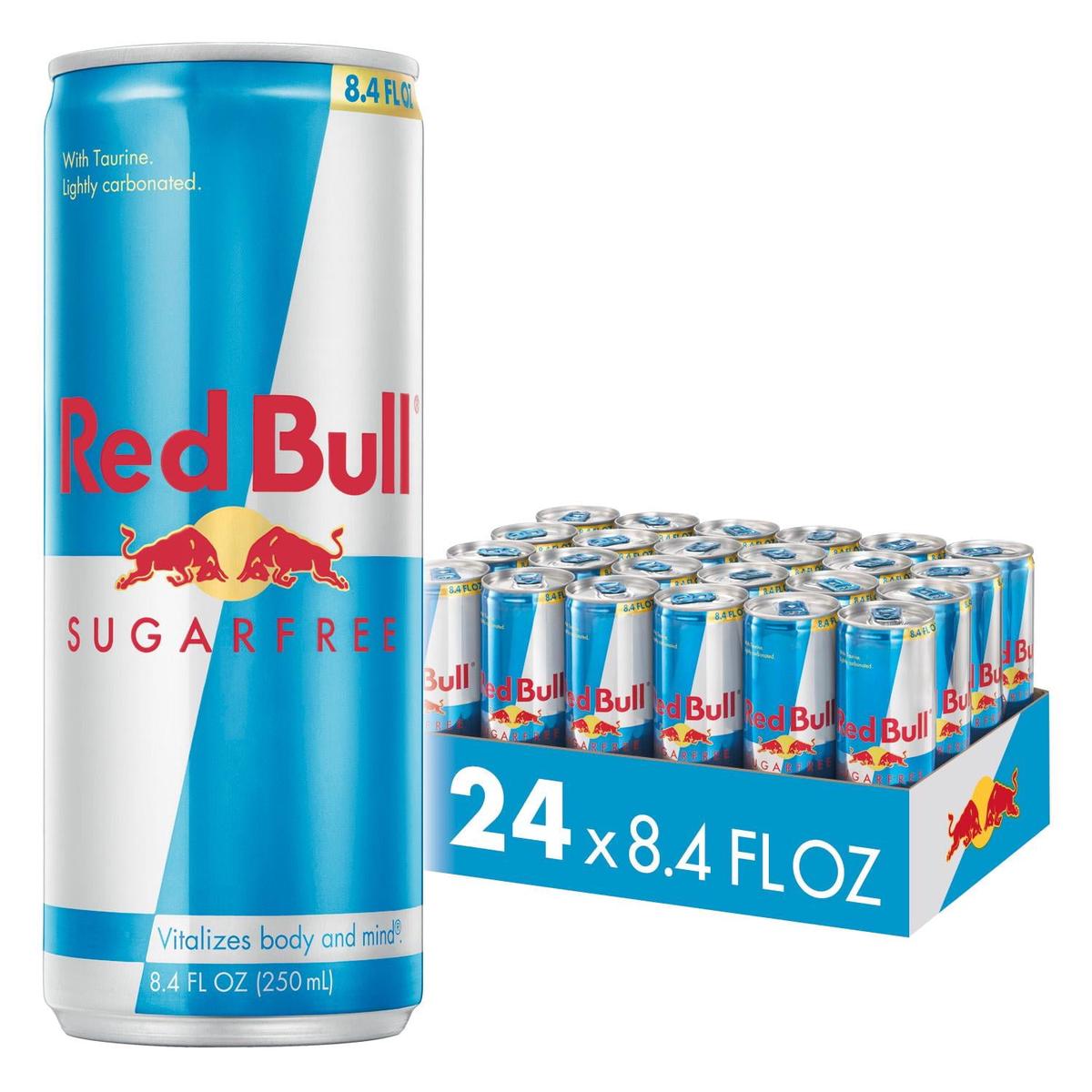 (24 Cans) Red Bull Sugar Free Energy Drink, 8.4 Fl Oz