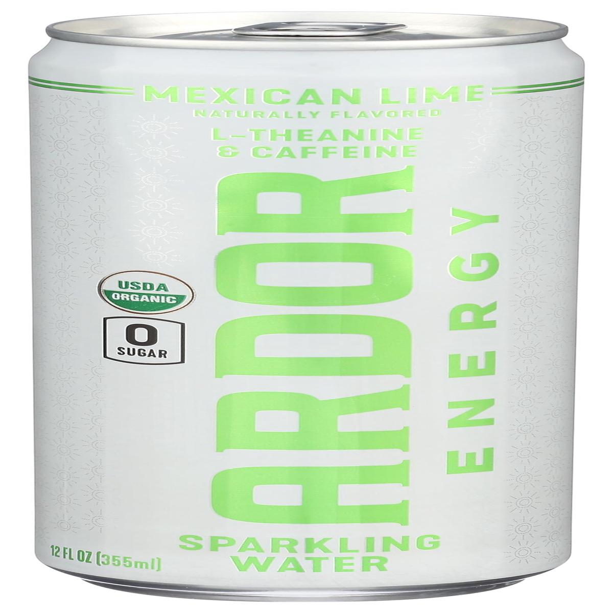 Ardor Organic Mexican Lime Sparkling Water 12 FO