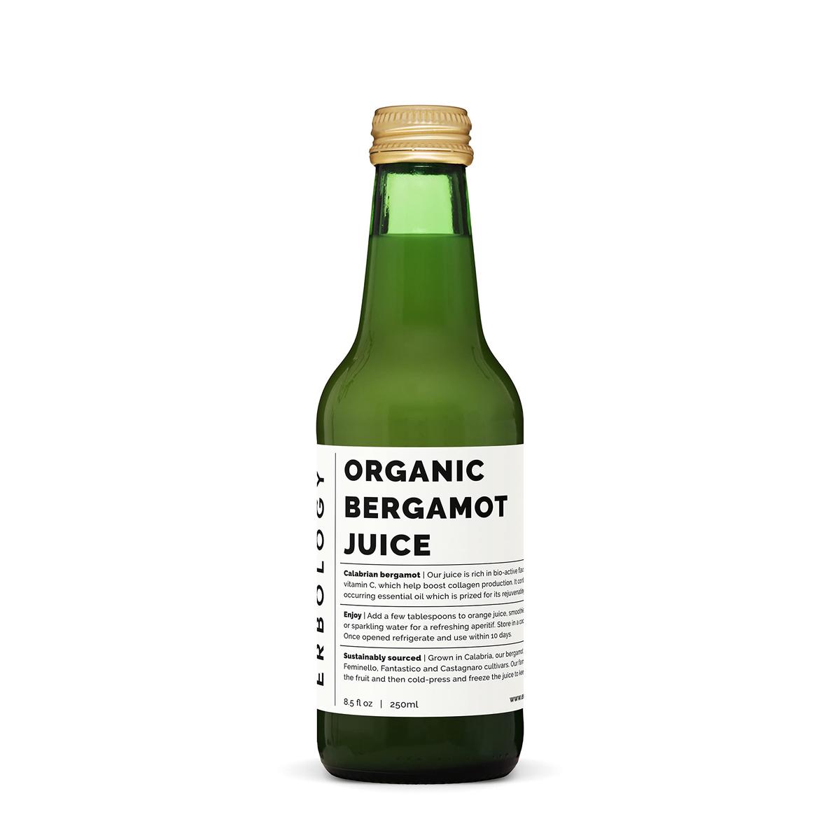 100% Organic Bergamot Juice 250ml (Box of 6) - Supports Collagen Production - Rich in Bioactive Flavonoids - Straight from Farm