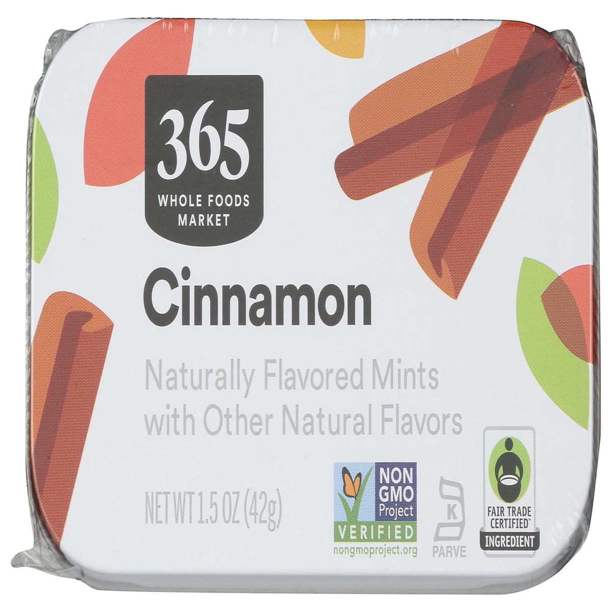 365 by Whole Foods Market Cinnamon Mints, 1.5 Ounce, Pack of 1