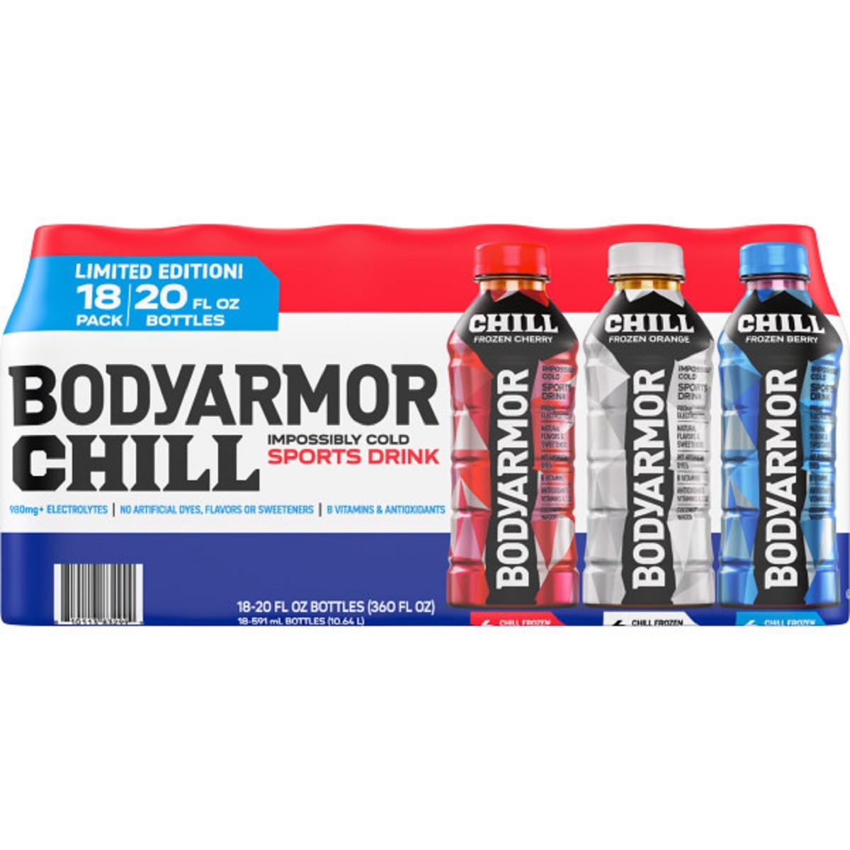 BODYprotective covering Chill Frozen Variety Pack Ice Bottles, 20 fl oz, 18 Pack