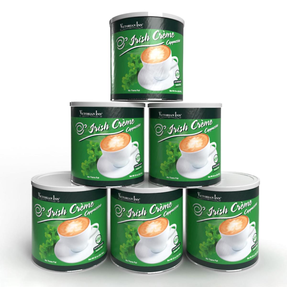 Victorian Inn Instant Cappuccino - Irish Crme Flavor - Smooth & Flavorful Coffee Mix - Perfect Hot, Cold, or Blended - Ideal as