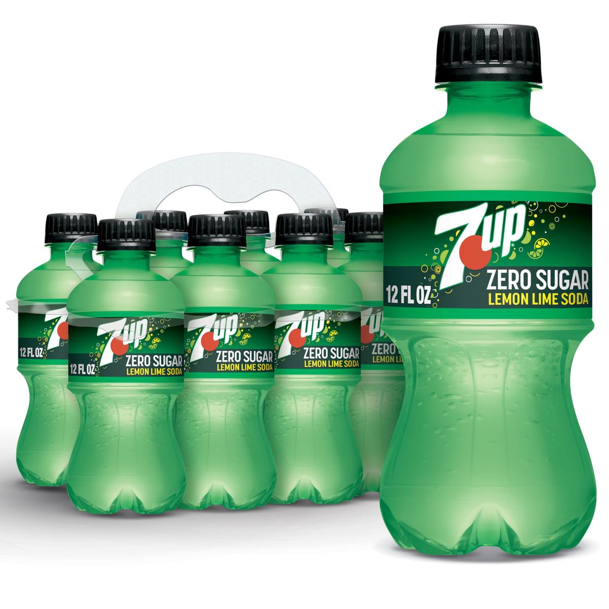 7UP Diet Lemon Lime Soda, Zero Calories, Caffeine Free, 12 Fl Oz (Pack of 8)