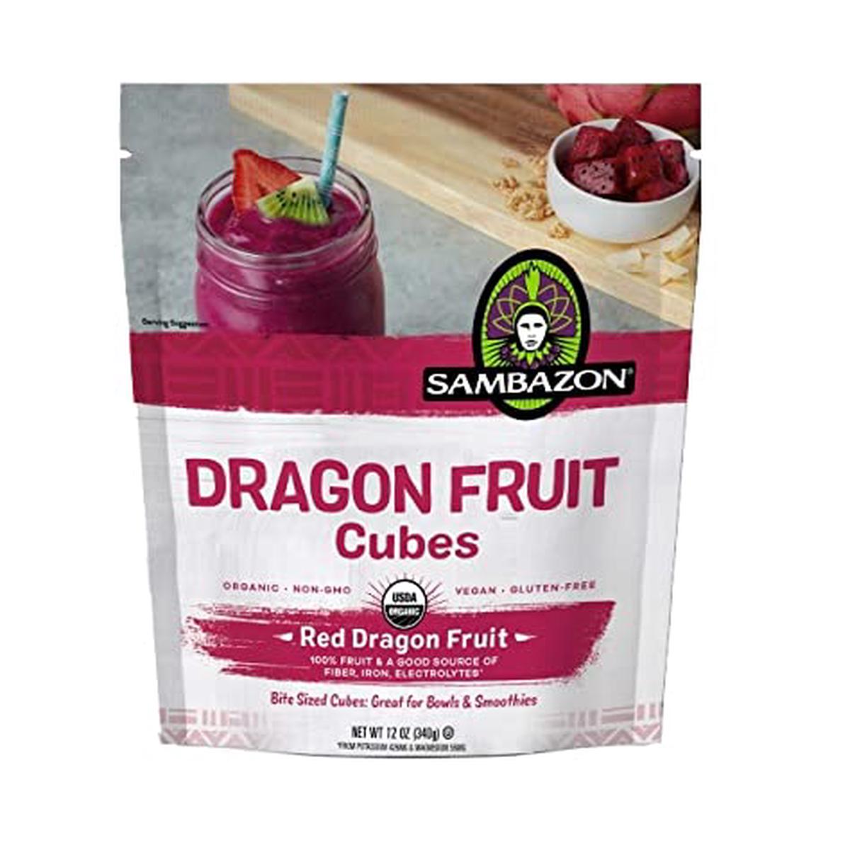 Sambazon, Dragon Fruit Cubes, 12 Ounce