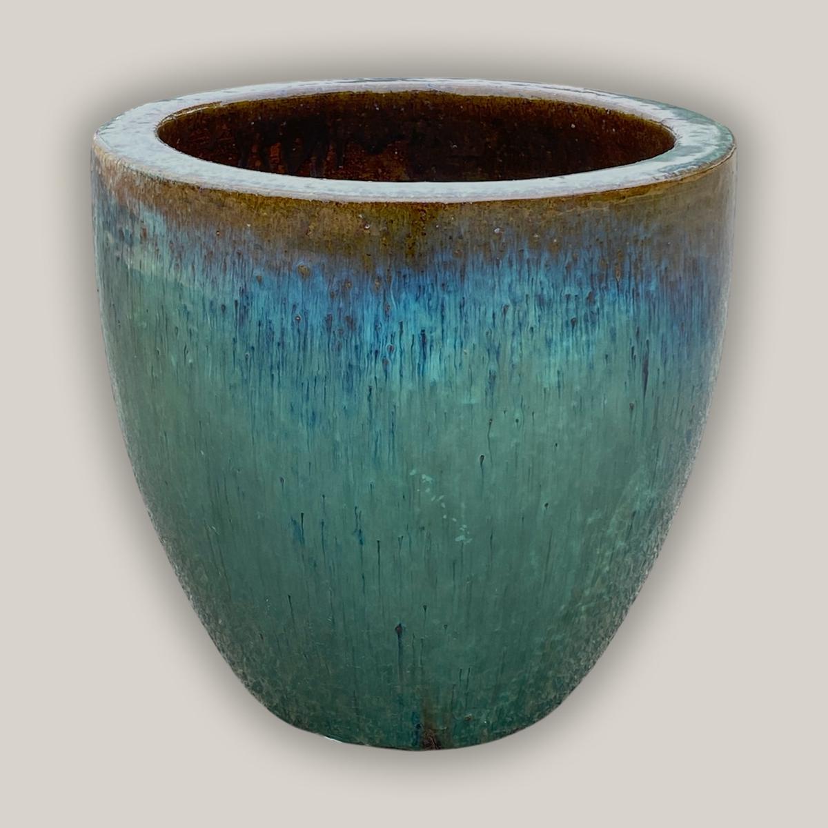 3135AQ - Aqua Bullet Planter - 21" x 21" x 24" | Aqua | Ceramic