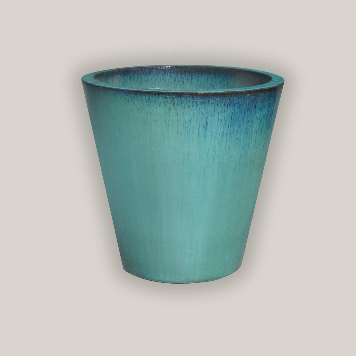6024H1 8211 Turquoise Cone Planter 8211 108221 x 108221 x 108221 Turquoise Ceramic