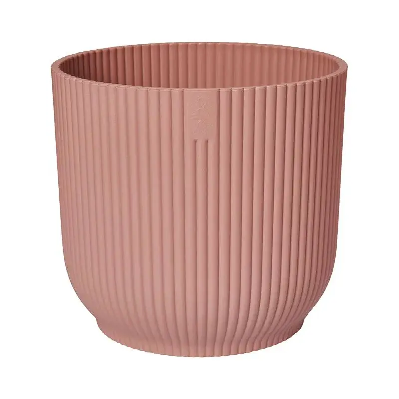 Vibes Fold Plant Pot 23cm Height 24cm Dia Round Delicate Pink