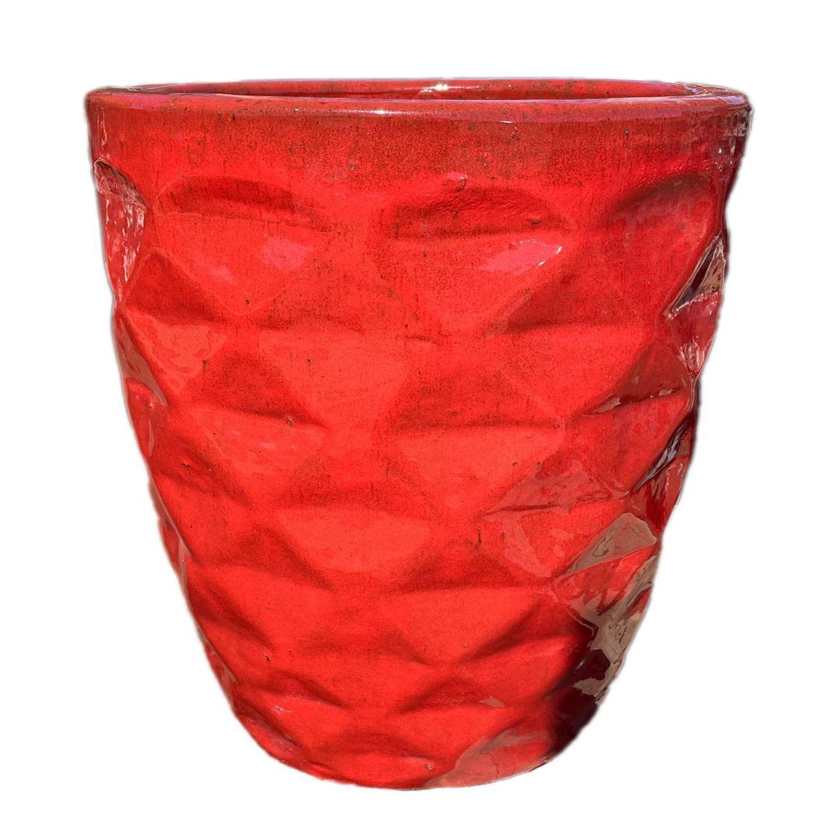 9782P12 8211 Chili Red Tall Dynamic Ceramic Planter 8211 188221 x 188221 x 268221
