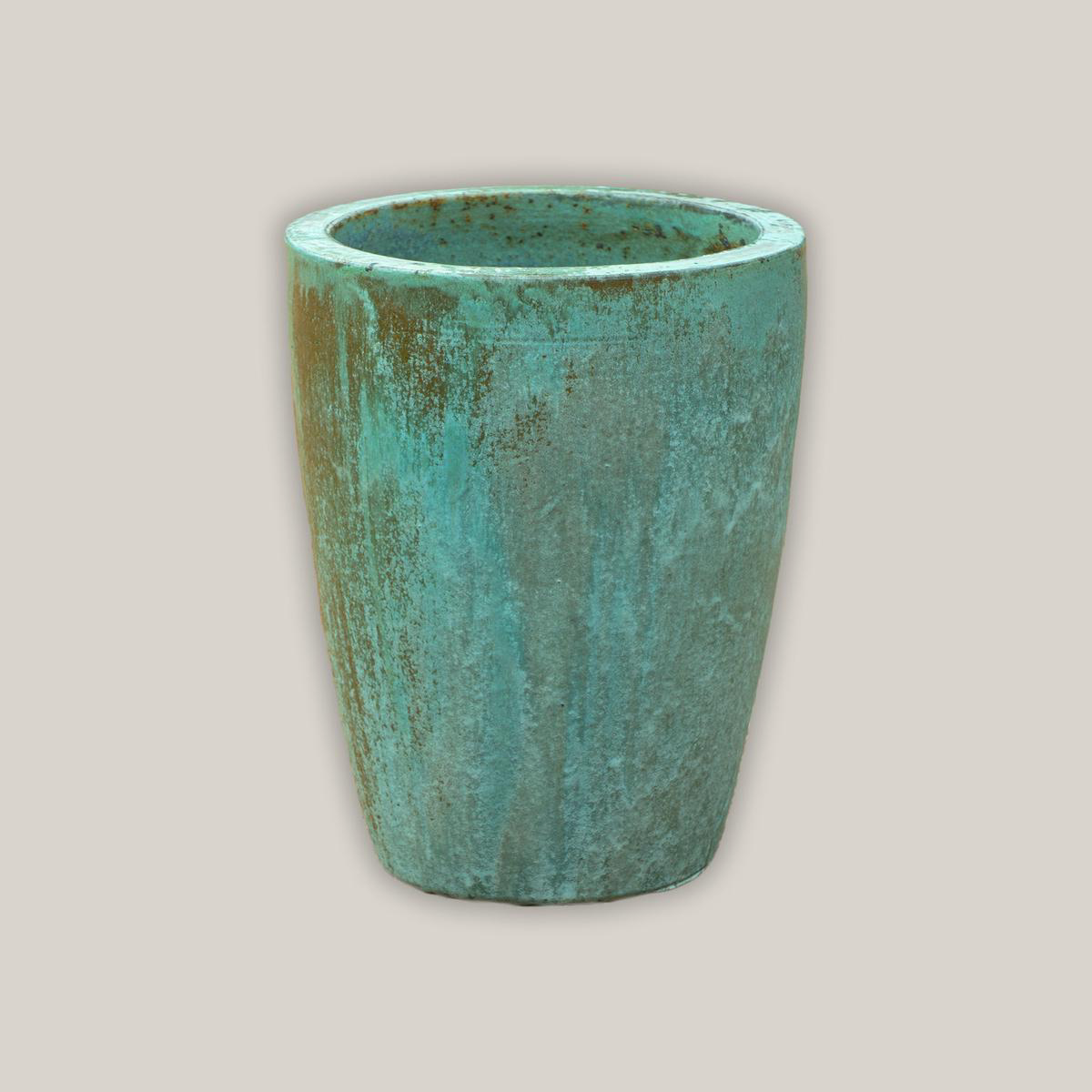1-2270OGA 8211 Opal Green Crucible Planter 8211 108221 x 108221 x 168221 Opal Green Ceramic