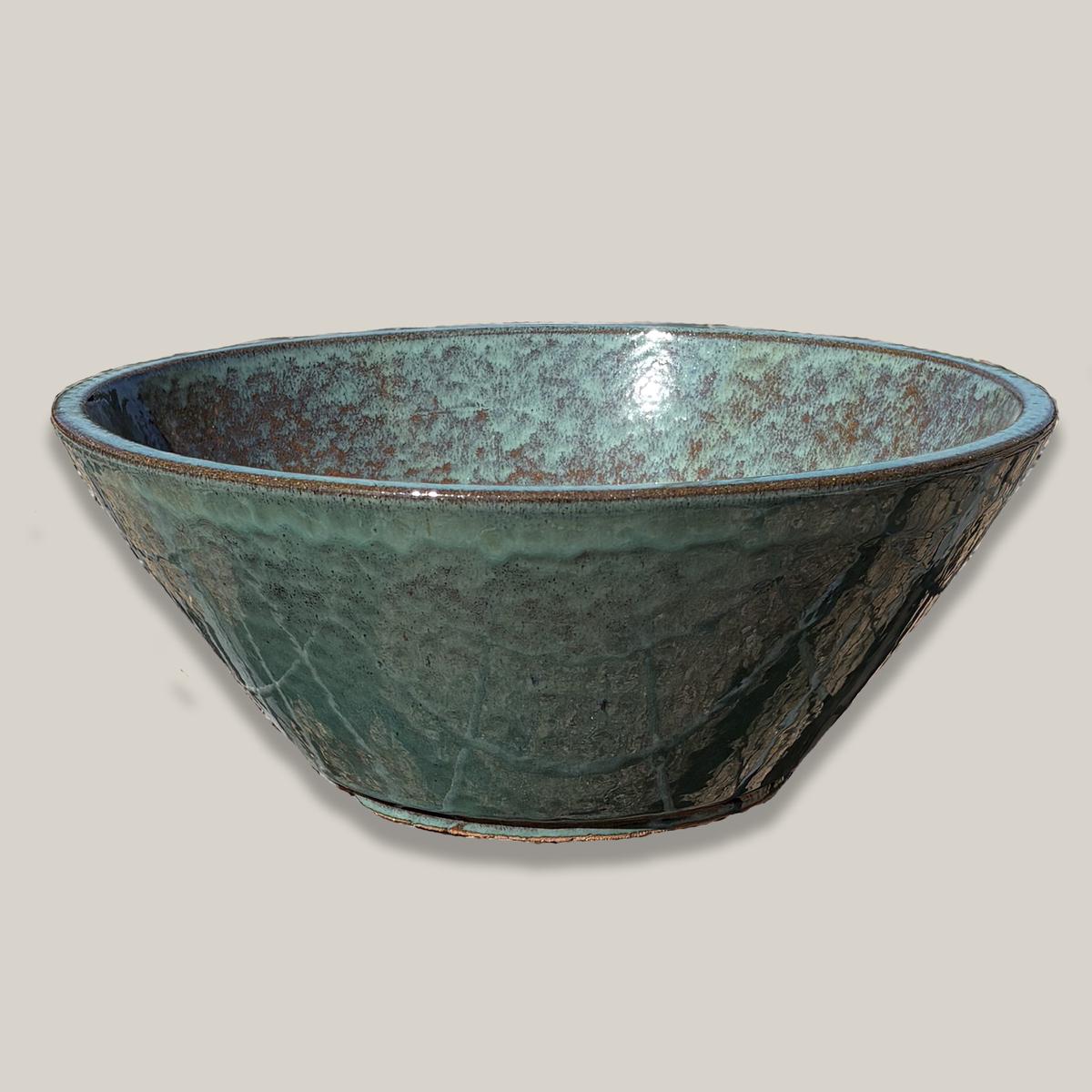372L5FS - Jade Low Wide Planter-FREE SHIPPING - 20" x 20" x 8" | Forest Green