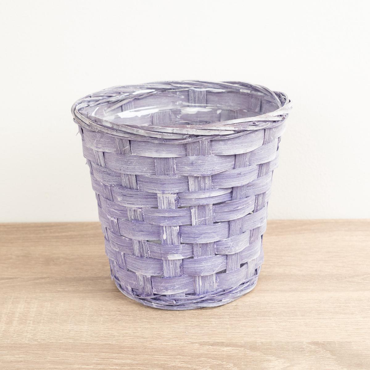 Bamboo Plant Basket | Lilac