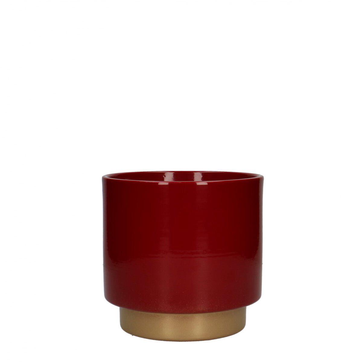 Varedo Ceramic Planter  Deep Red