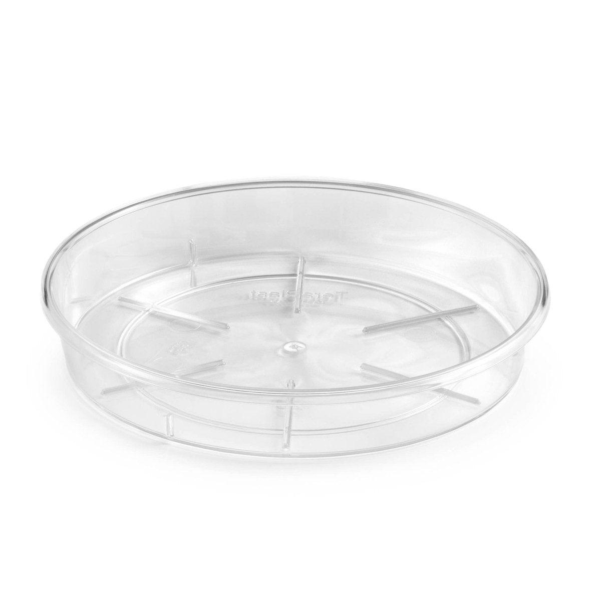 Tera USA- Clear Resin Round Saucer for Pots Planters