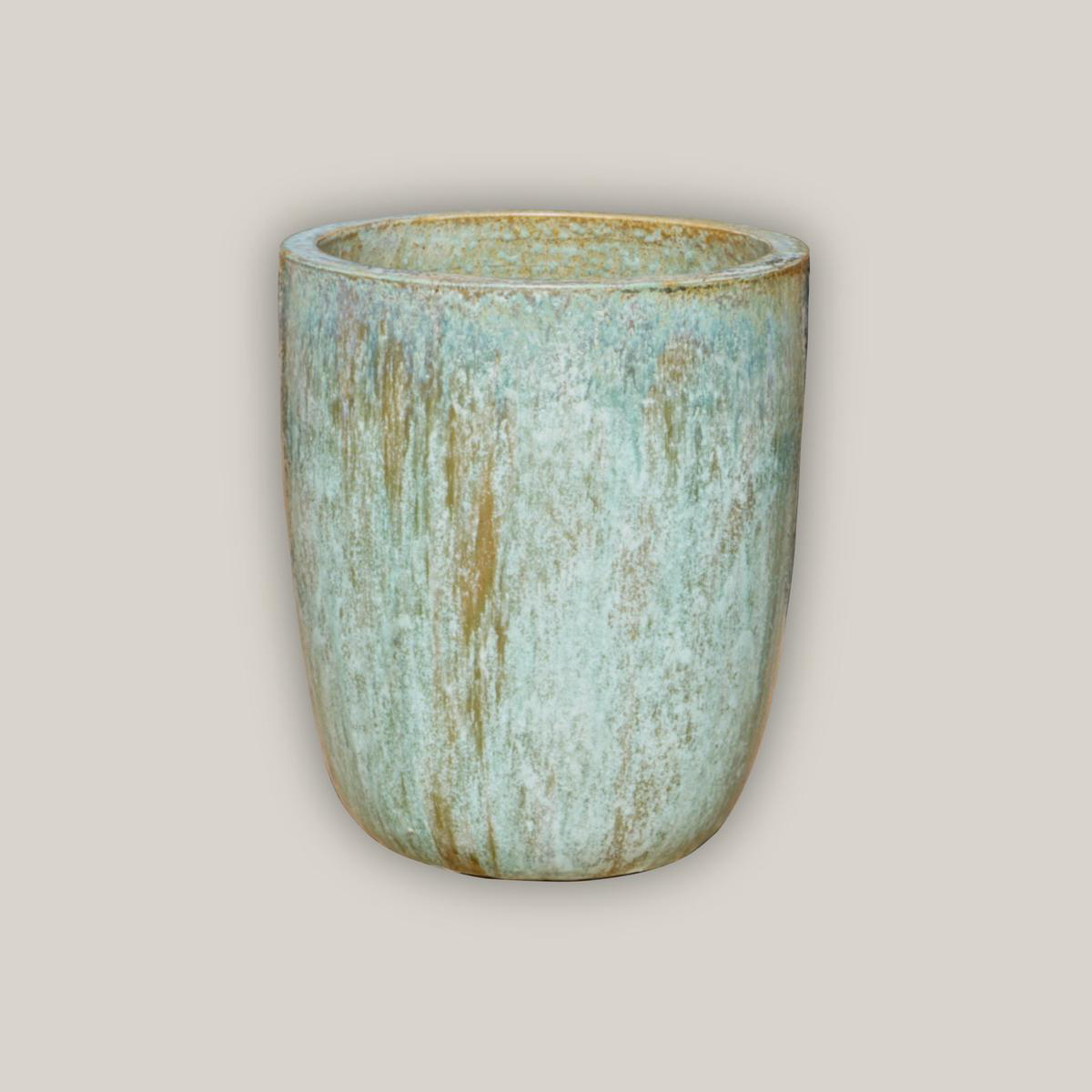 3044OGA 8211 Opal Green Tall Tapered U Planter 8211 258221 x 258221 x 318221 Opal Green Ceramic