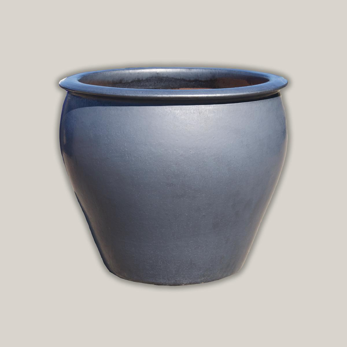 6004H33 8211 Matte Black Round Rim Tapered Planter 8211 308221 x 308221 x 258221 Matte Black Ceramic