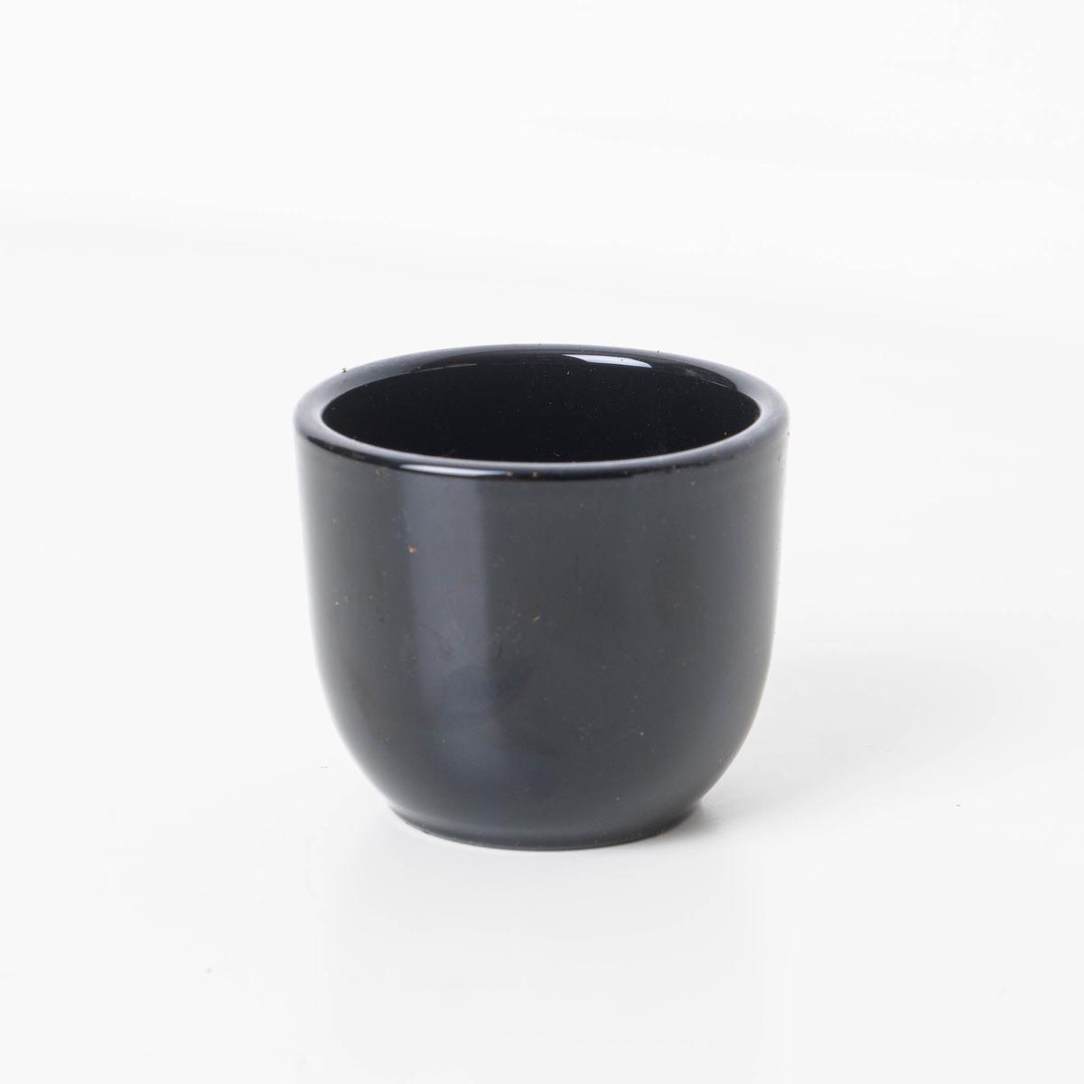 Tusca Black Ceramic Pot - 7.5cm | Black Matt