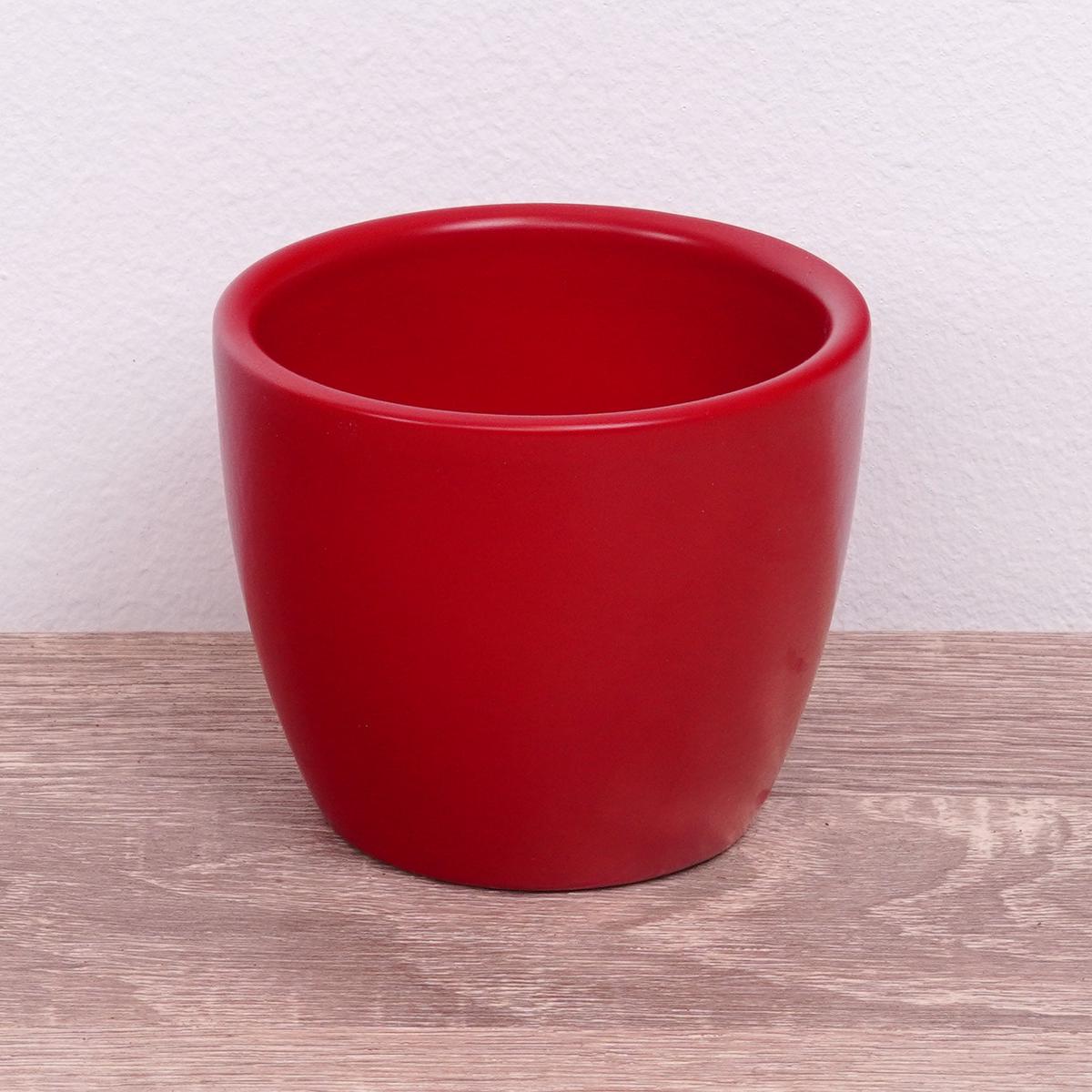 Simplicity Ceramic Pot | Matt Red
