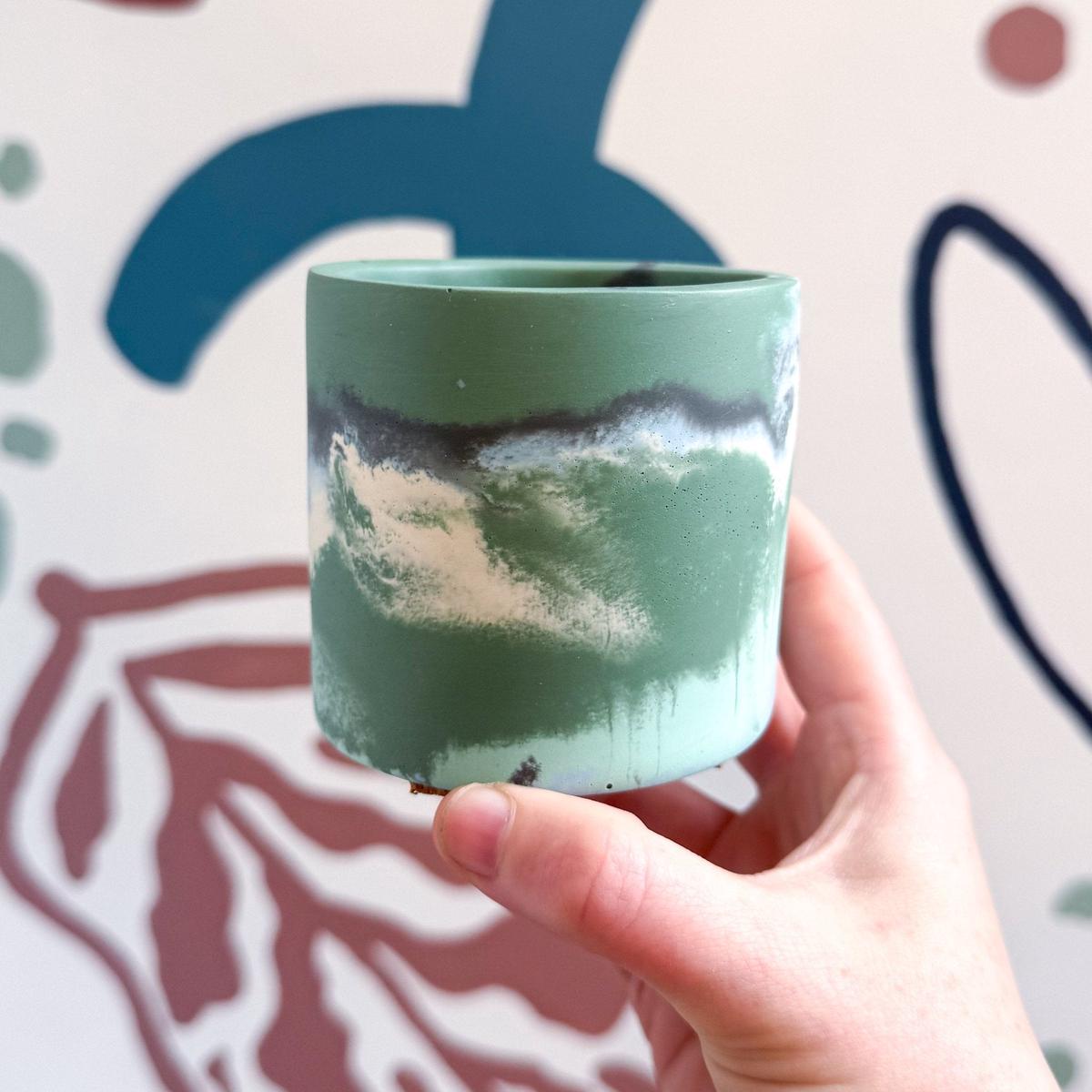 The Orchid Bee Jesmonite Mini Pot [Beneath the Canopy RHS Collab]