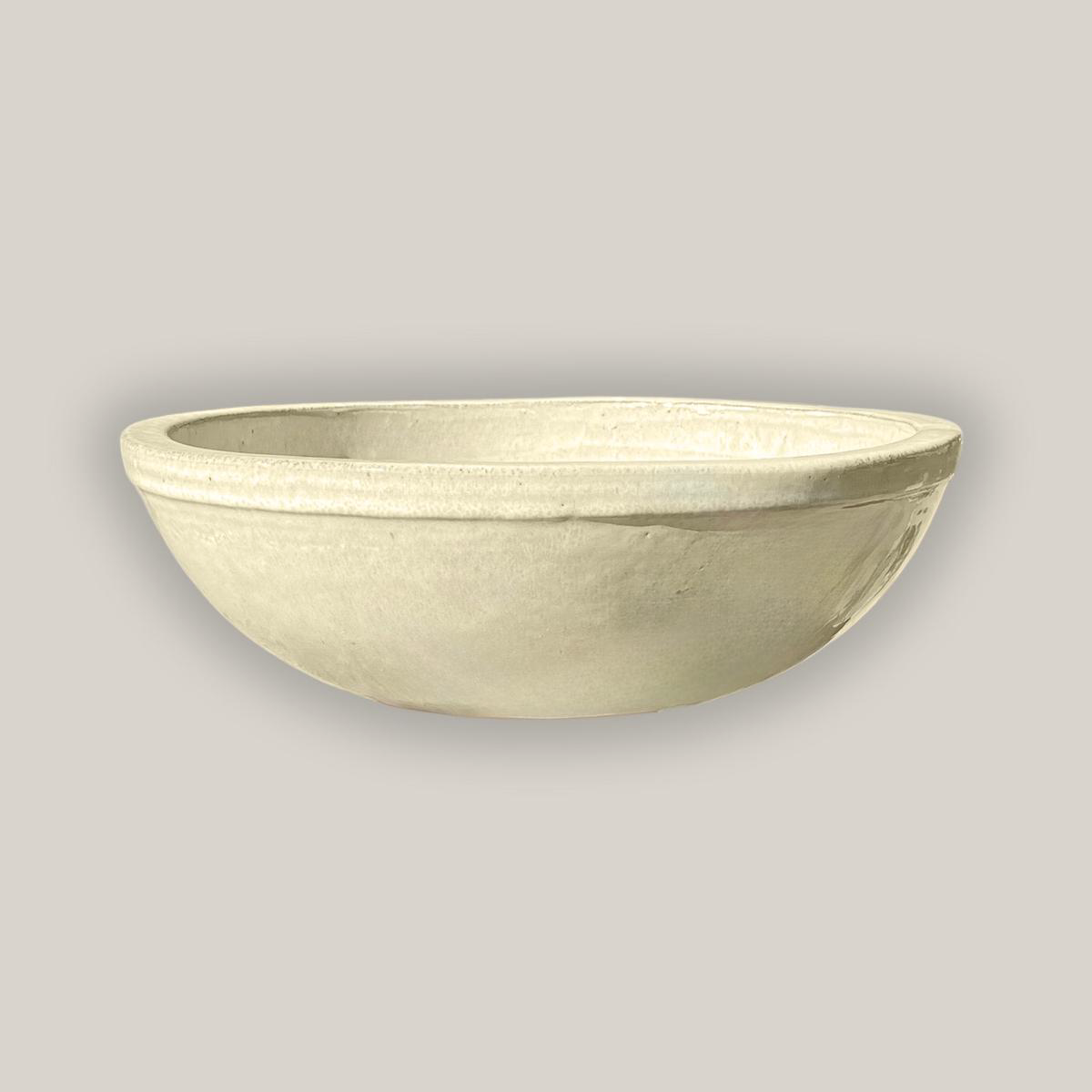 3117L2 8211 Vanilla Shallow Ceramic Bowl 8211 158221 x 158221 x 68221