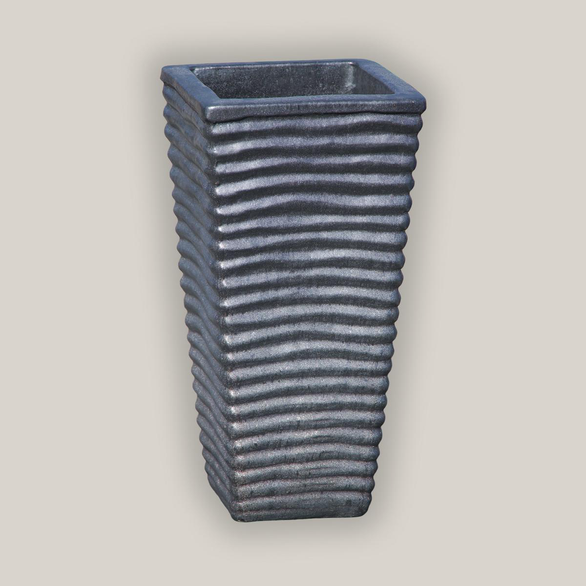 8096N14 8211 Matte Black Ripple Wedge Planter 8211 128221 x 128221 x 248221