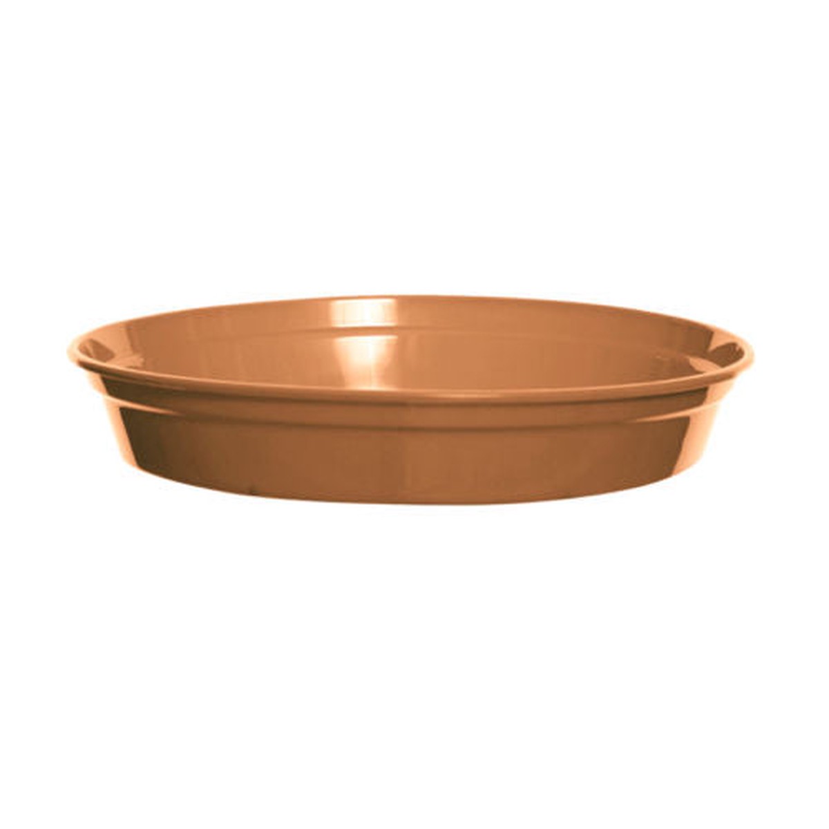 Whitefurze Basic Garden Plant Pot Saucer, 18cm, Terracotta