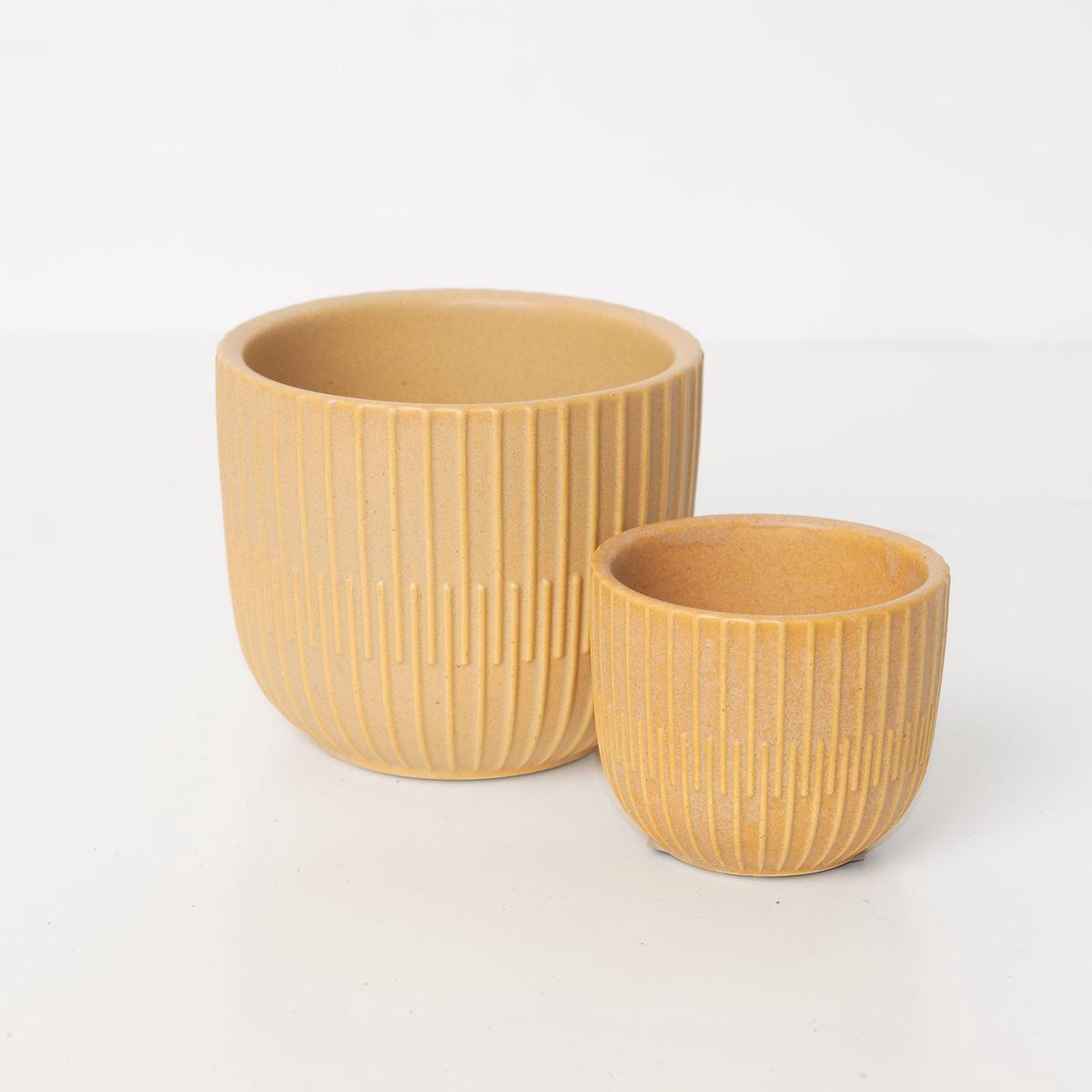 Sara Ochre Ceramic Pot