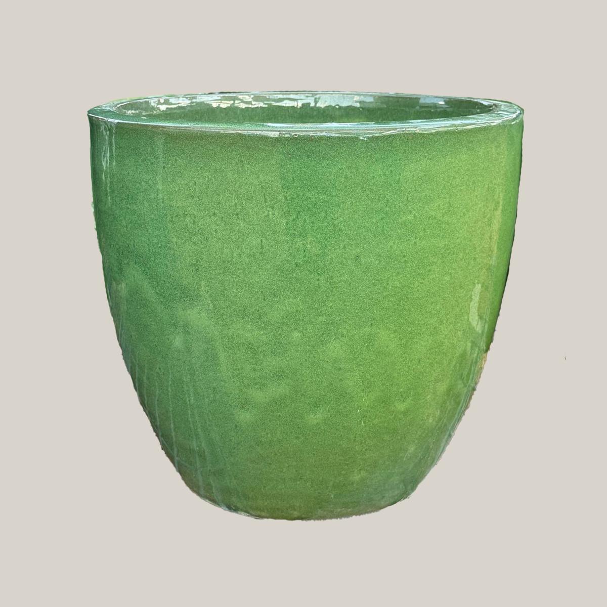 6143H21 - Avocado Cylindrical Planter - 15" x 15" x 13" / Avocado