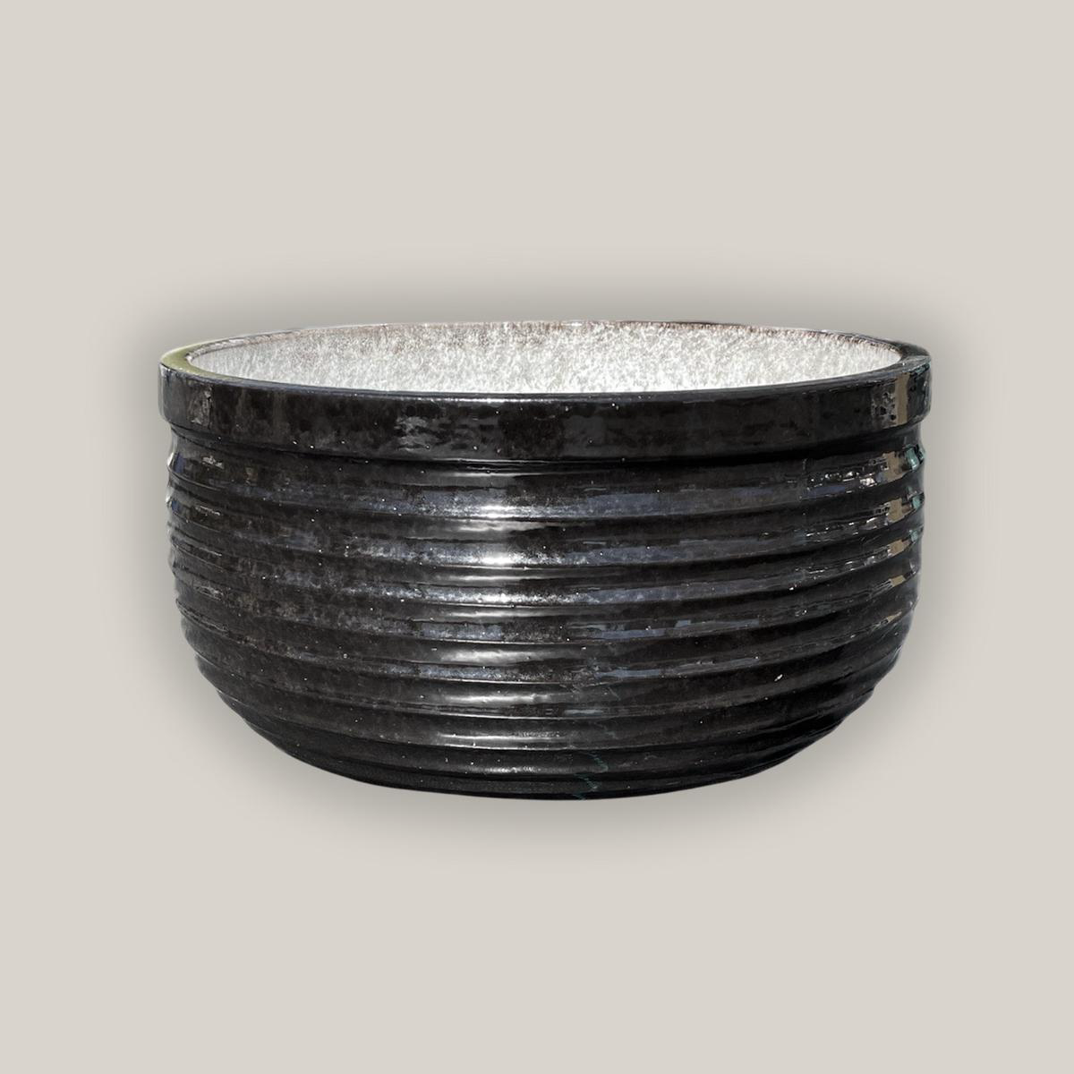 3123L7 8211 White Ceramic Pond Planter 8211 Glazed Inside 8211 No Hole 8211 168221 x 168221 x 98221 White