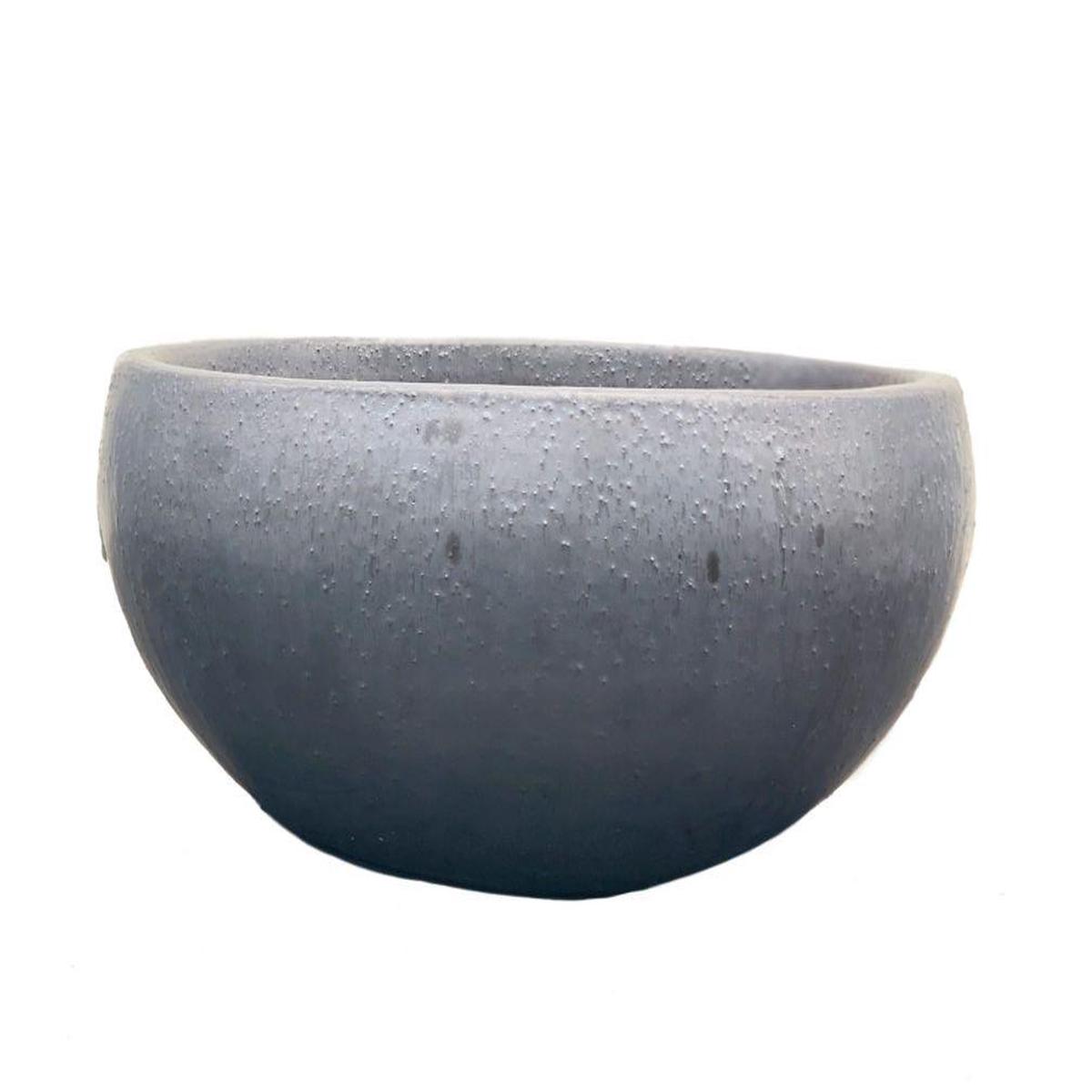 9201C8 - Matt Black Shallow Rice Bowl - 12" x 12" x 4" / Matt Black