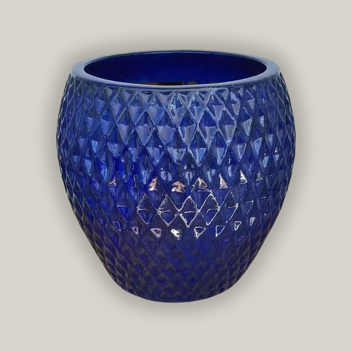 6100H47 8211 Blue Waffle Low Noodle Pot 8211 1658221 x 1658221 x 208221 Blue