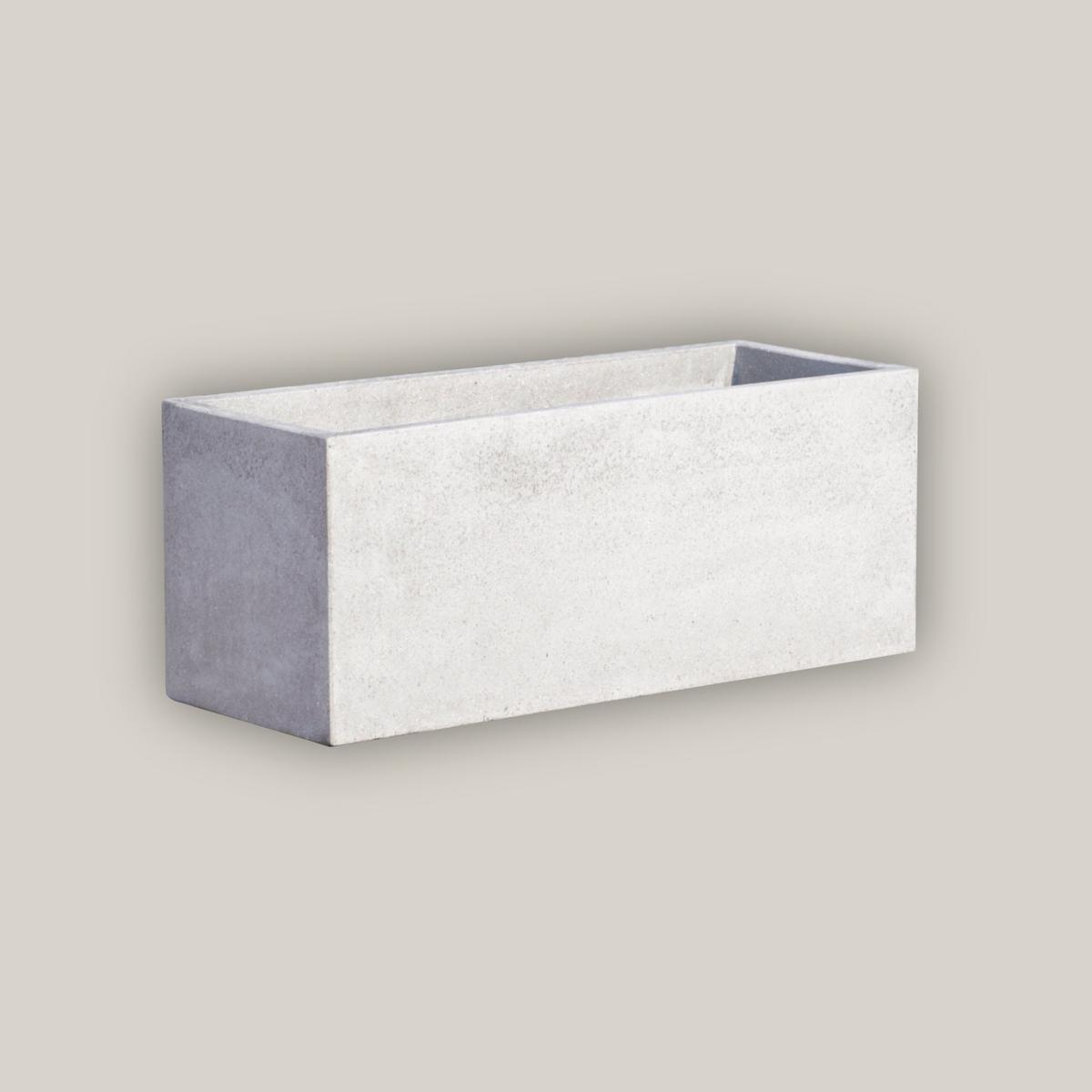 7170RS - River Stone Rectangular Trough Planter - 15" x 15" x 39" | River Stone | Fiber Cement