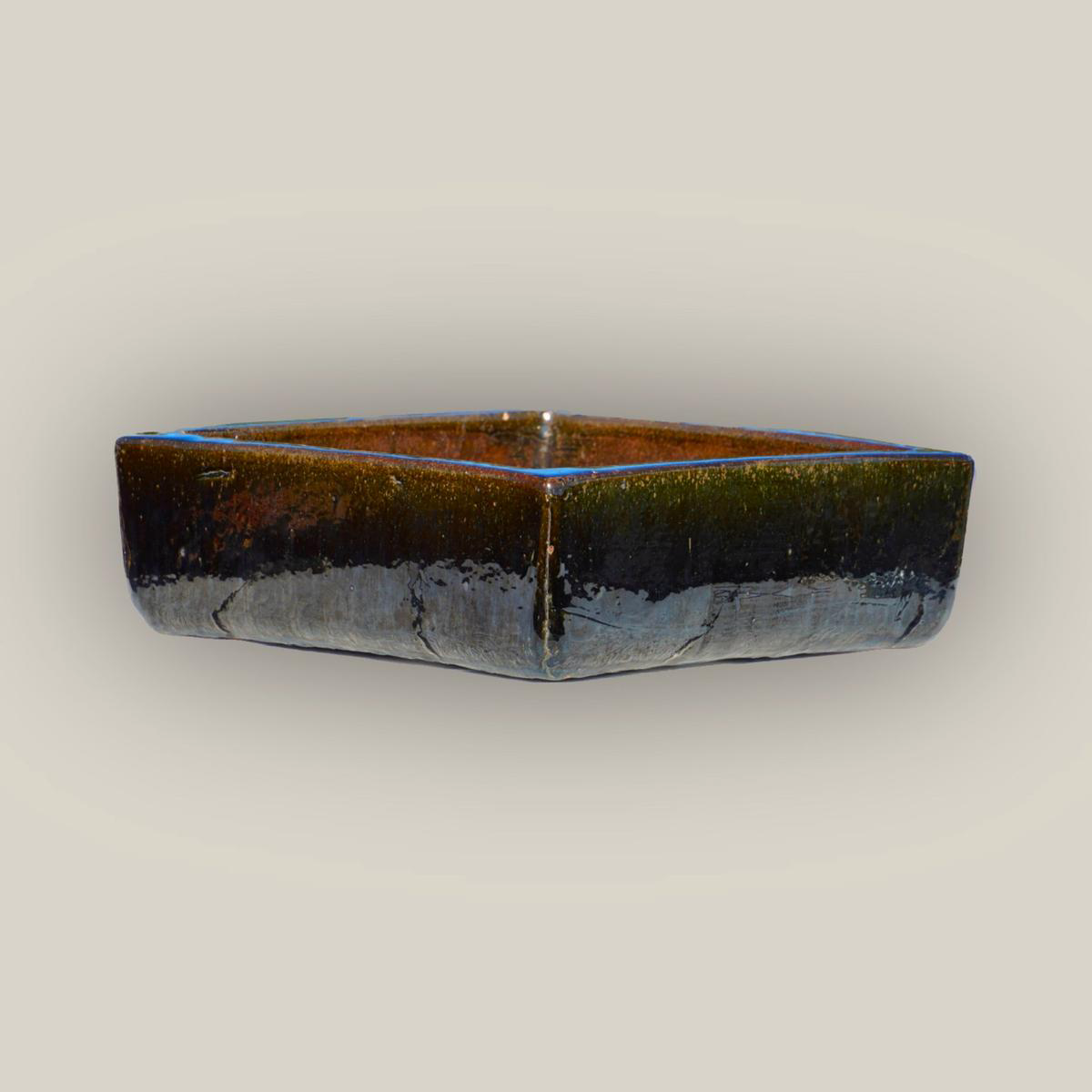 9788C13 8211 Mirror Black Low Square Ceramic Planter 8211 198221 x 198221 x 68221 Mirror Black