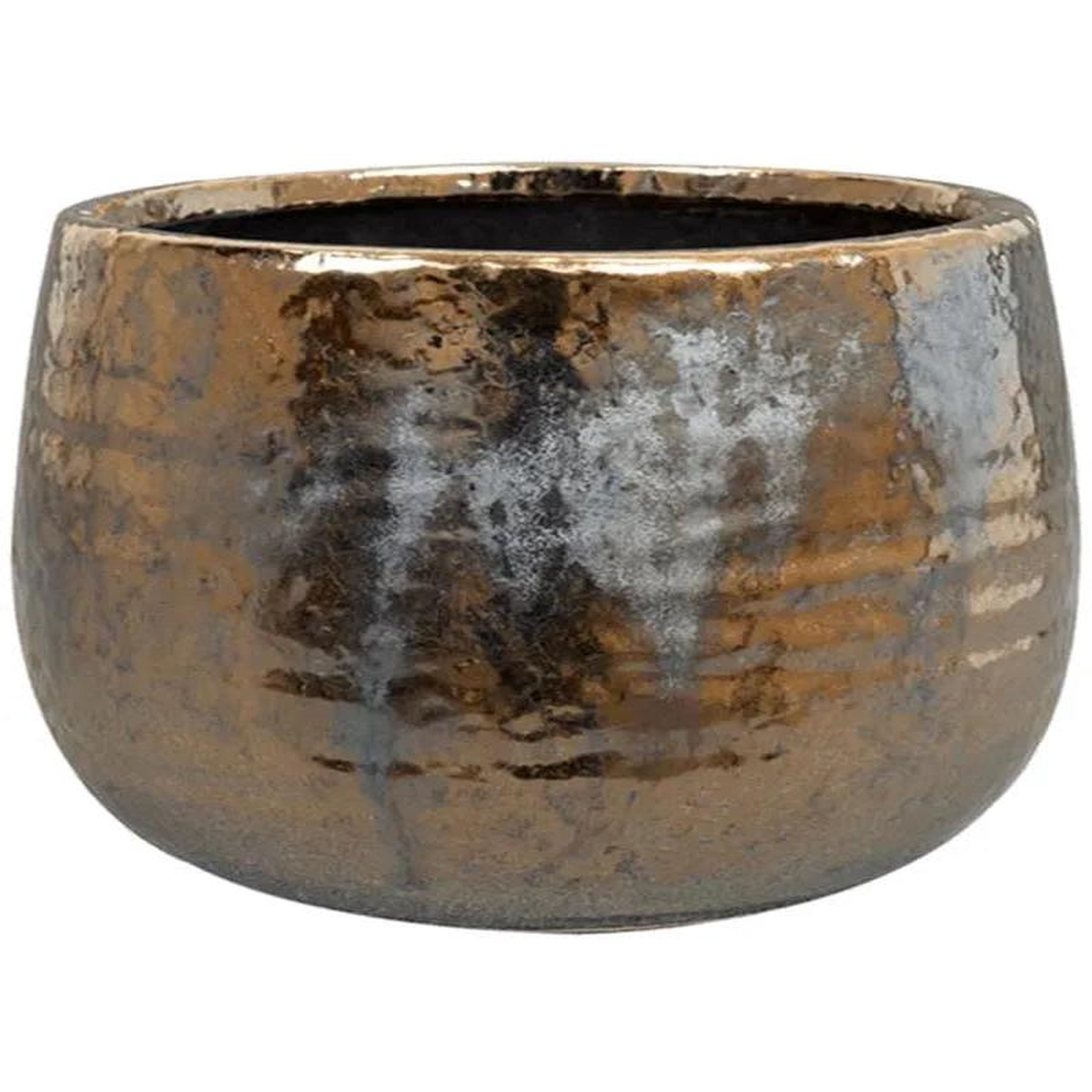 Yvette Plant Pot 13cm Height 125cm Dia Pot Gold