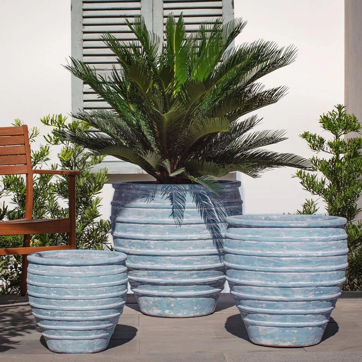 Vari Planter- Murano Celeste